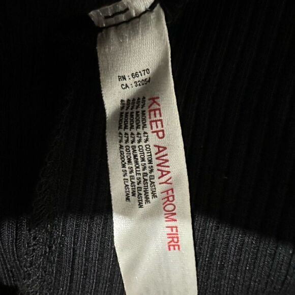 NWOT Daily PRACTICE for Anthropologie black knit midi dress size L - Picture 7 of 8